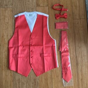 Men Red Vest